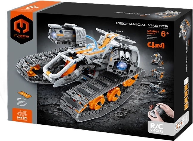 iM.Master Mechanical Master kit di costruzione RC rover cingolato 4 in 1 (604 pezzi)