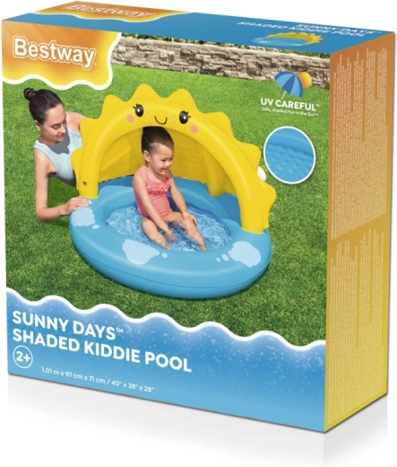 Piscina gonfiabile per bambini con tettoia SOLE 101 × 97 cm