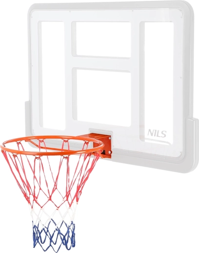 Cestello da basket in acciaio NILS con rete in nylon 45 cm