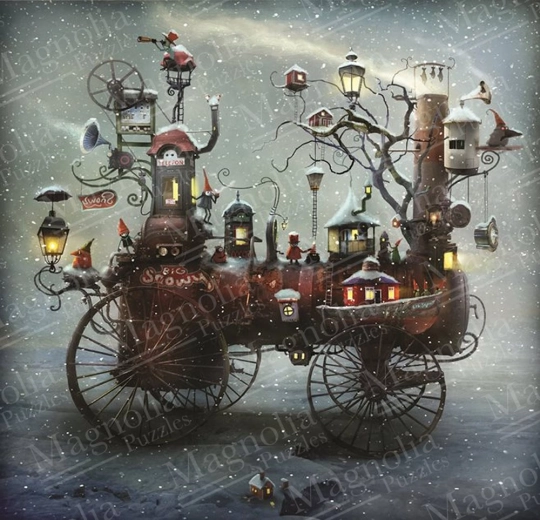 Puzzle Grande corsa nella neve 1023 pezzi