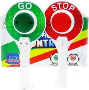 Paletta segnaletica della polizia “STOP” per bambini (luminosa)