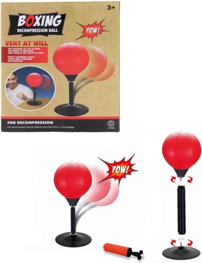 Palla da boxe antistress con pompetta