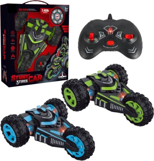 Auto acrobatico RC anfibio Sparkys 4WD con rotazione a 360° e LED (2,4 GHz)