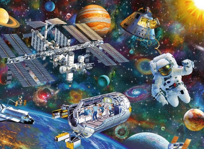 Puzzle Ravensburger Esplorazione spaziale XXL, 200 pezzi