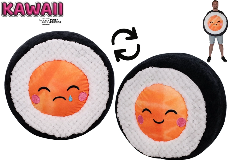 Sushi di peluche salmone 60 cm Plush Friends Kawaii