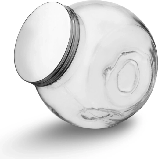 Barattolo in vetro con coperchio in acciaio inox 0,5 l