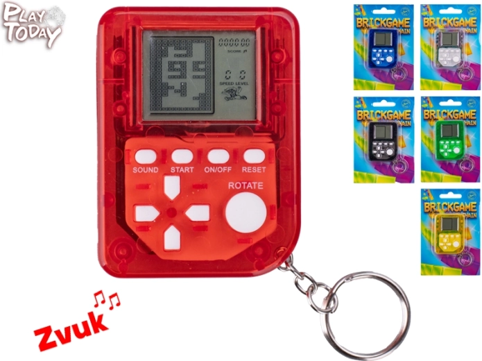 Mini Brickgame portachiavi Play Today – console di gioco tascabile retrò