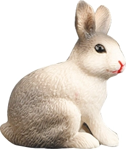 BALULU figurina coniglio grigio