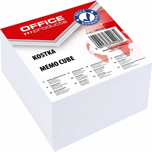 Office Products cubo di carta non adesivo bianco 85 x 85 x 40 mm - 1 pezzo