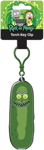 Portachiavi con torcia Rick e Morty Pickle Rick