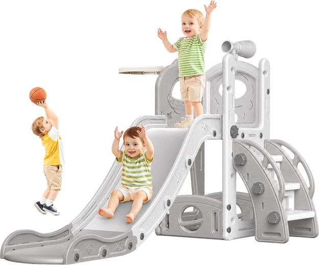 Scivolo per bambini autoportante da interno con scaletta - 1 pezzo