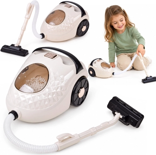 Aspirapolvere per bambini con suono e palline mobili