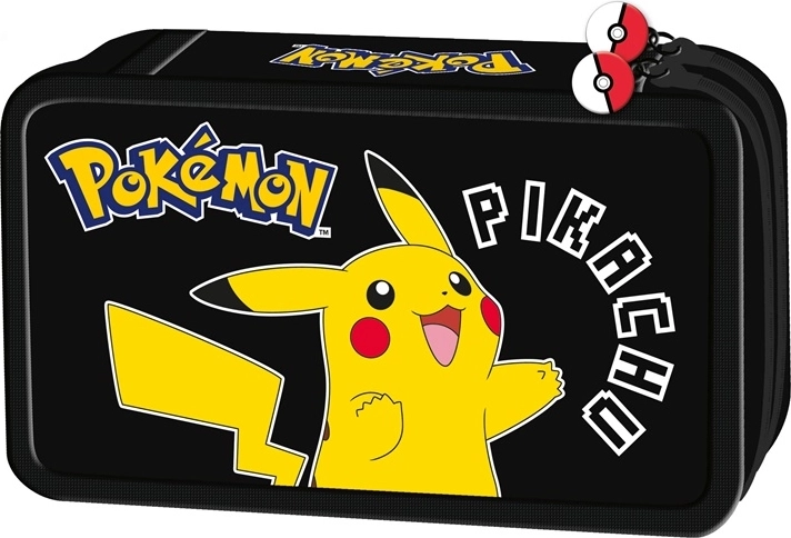 Astuccio Pokémon con 2 scomparti e accessori 20 cm