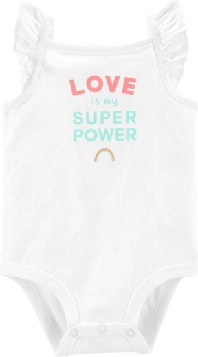 Body canotta da bambina Carter's bianco, taglia 92 (24 mesi)