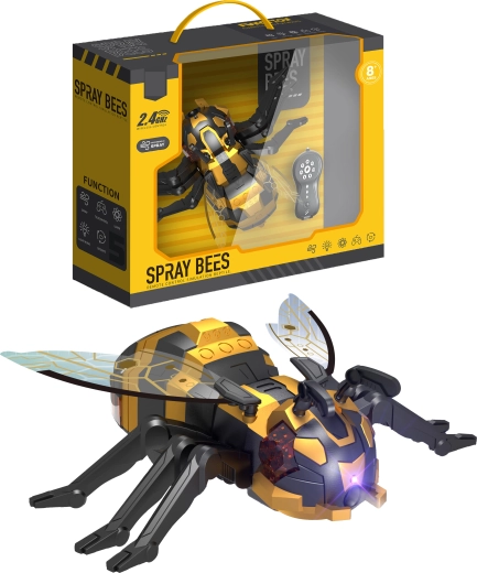 Ape robotica R/C Spray Bees con nebbia d’acqua, programmazione e illuminazione LED