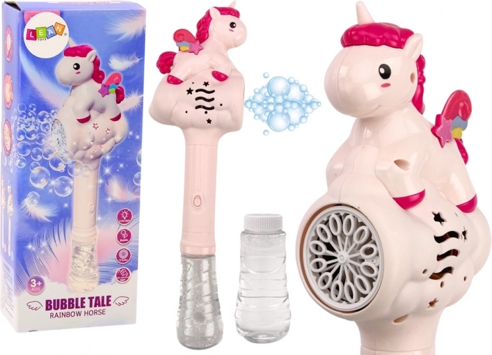 Macchina per bolle di sapone Pink Unicorn Wand