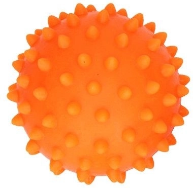 Pallina sensoriale riccio per massaggio – rossa, 6 cm