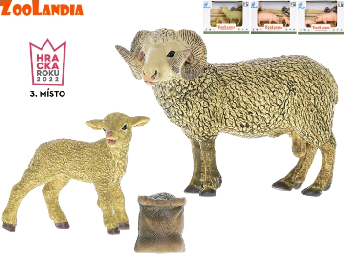 Zoolandia – animali della fattoria, set 2 figurine (4–13 cm)