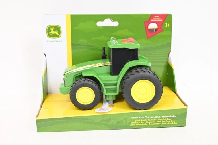 Mini trattore Tomy John Deere con effetti luminosi e sonori