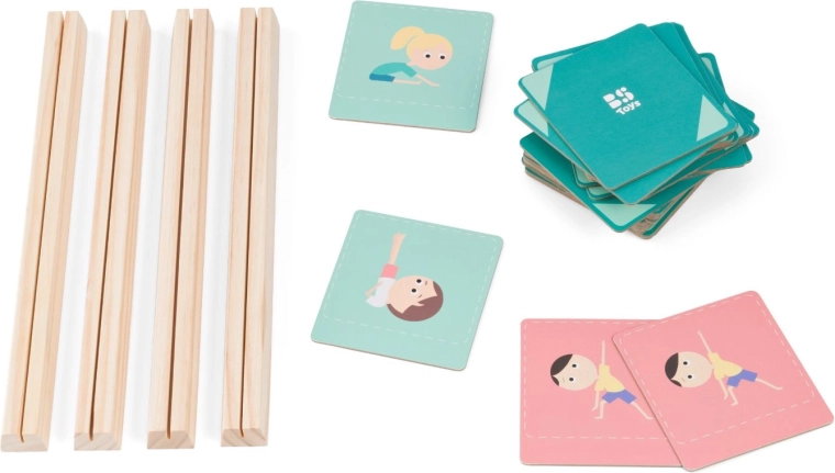 Mima e trova – gioco di memoria in movimento con posizioni di yoga