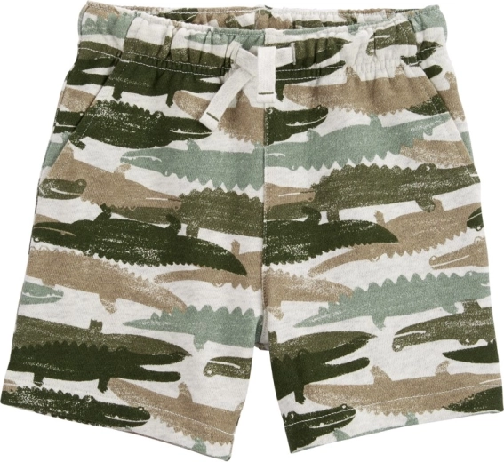 Pantaloncini in cotone Carter's green aligators per bambino – 6m