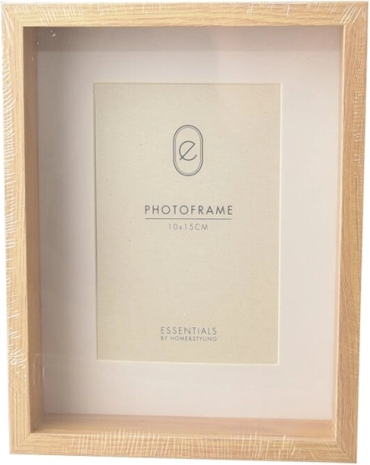 Cornice portafoto in legno beige 10 × 15 cm