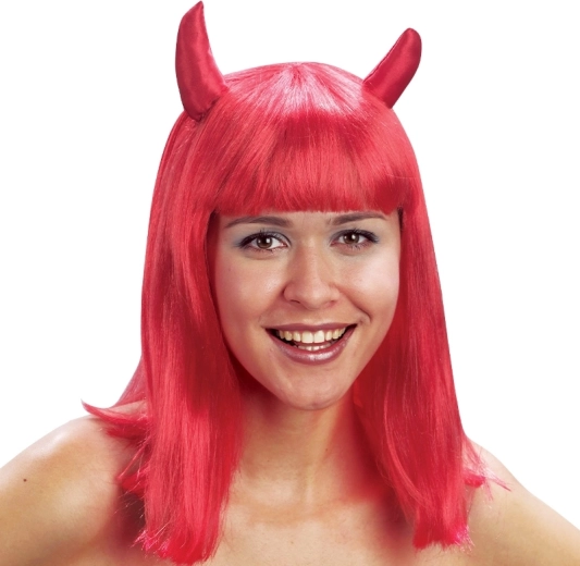 Parrucca diavoletta rossa per bambini