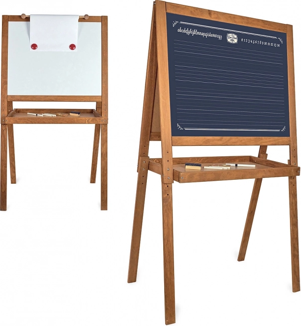 Grande lavagna a doppia faccia in legno per bambini Vilac