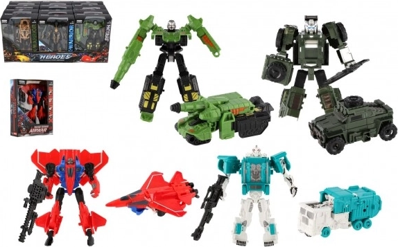 Robot trasformabile 14 cm – si trasforma in auto, camion o razzo