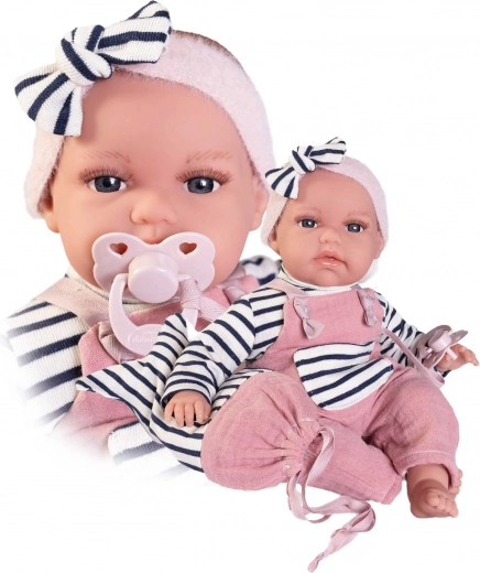 Bambola realistica neonato Antonio Juan Toneta con suoni e corpo morbido in tessuto - 34 cm