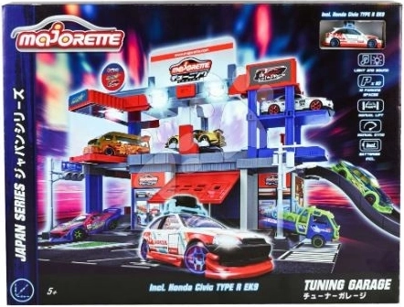 Majorette garage di tuning giapponese con auto