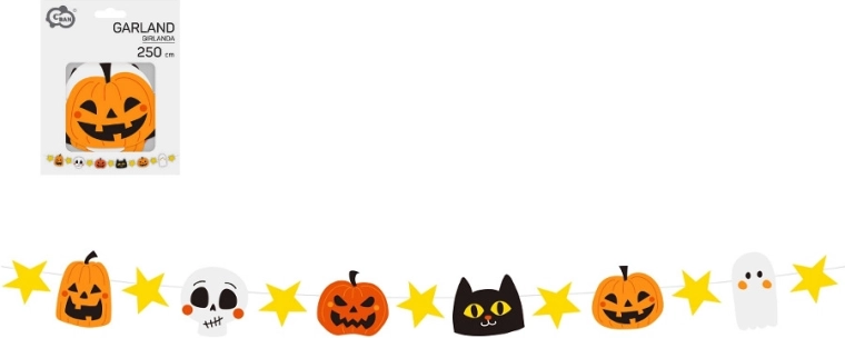 Ghirlanda di carta Halloween 250 cm