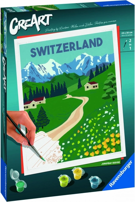 CreArt Jungfrau Region – pittura con numeri per bambini e ragazzi