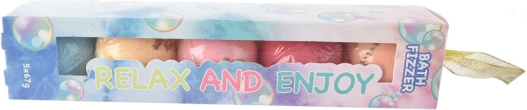 Bomba effervescente da bagno – set da 5 pz (5×67 g)