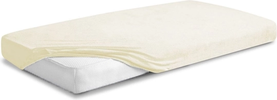 Lenzuolo con angoli premium in spugna Babymatex ecru 70 × 140 cm