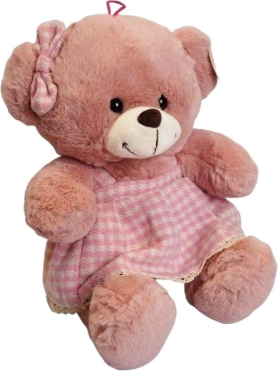 Orsetta di peluche rosa 32 cm