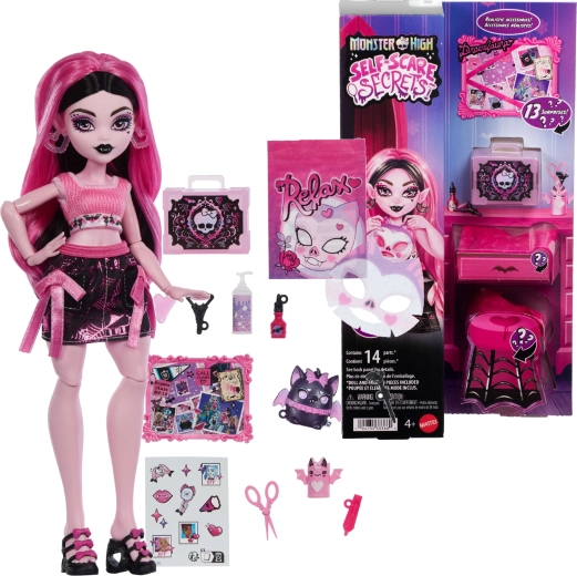 Bambola Monster High Draculaura con accessori Self-Scare Secrets
