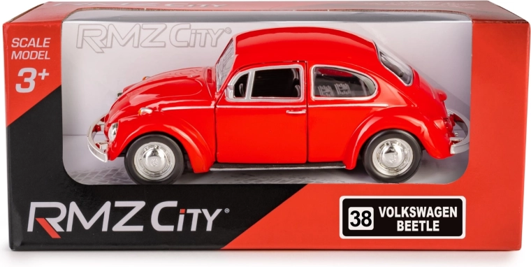 Modello in metallo RMZ City Volkswagen Beetle 1967 1:32 rosso