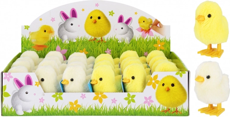 Pulcino a carica 8 cm – giocattolo di peluche che cammina