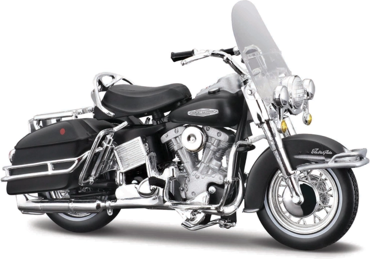 Maisto Harley-Davidson 1966 FLH Electra Glide nero opaco 1:18