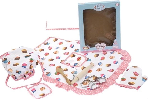 Set da cucina per bambini con grembiule e accessori