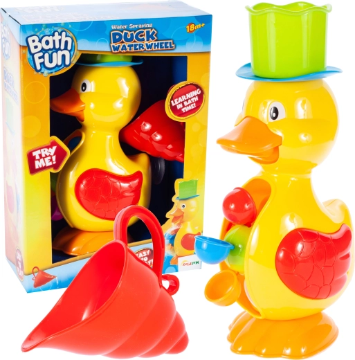 Paperella da bagno con mulino ad acqua