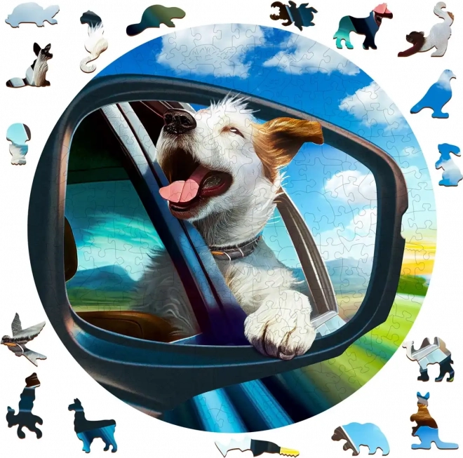 Puzzle in legno Cane Allegro 250 pezzi WOODEN CITY