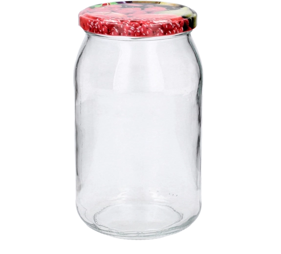 Vasetti di vetro per conserve 900 ml con coperchi 82 mm – set da 8 pezzi