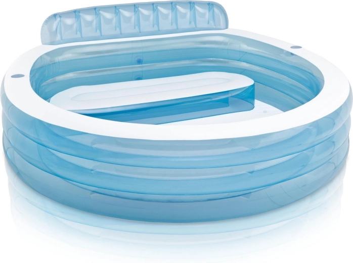 Piscina familiare gonfiabile con panchina 229 × 218 × 79 cm INTEX