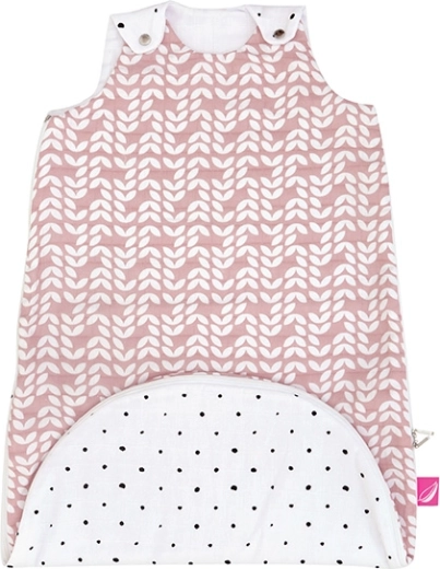 Sacco nanna in mussola 2in1 ZIP-A-Round 0,5 tog rosa