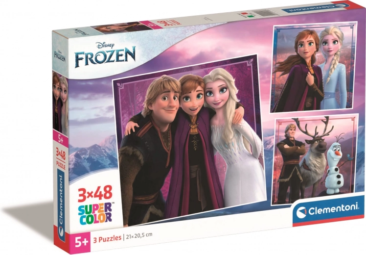 CLEMENTONI Puzzle Frozen 3x48 pezzi