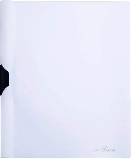 Cartelle portadocumenti A4 con clip laterale CONCORDE, bianco