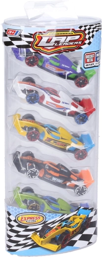 Auto da corsa in metallo 7,5 cm - 5 pezzi