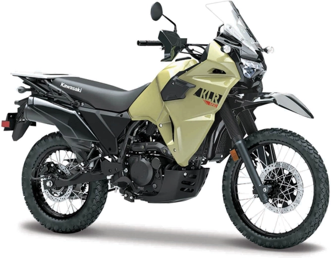 Maisto moto Kawasaki KLR 650 khaki nera 1:18